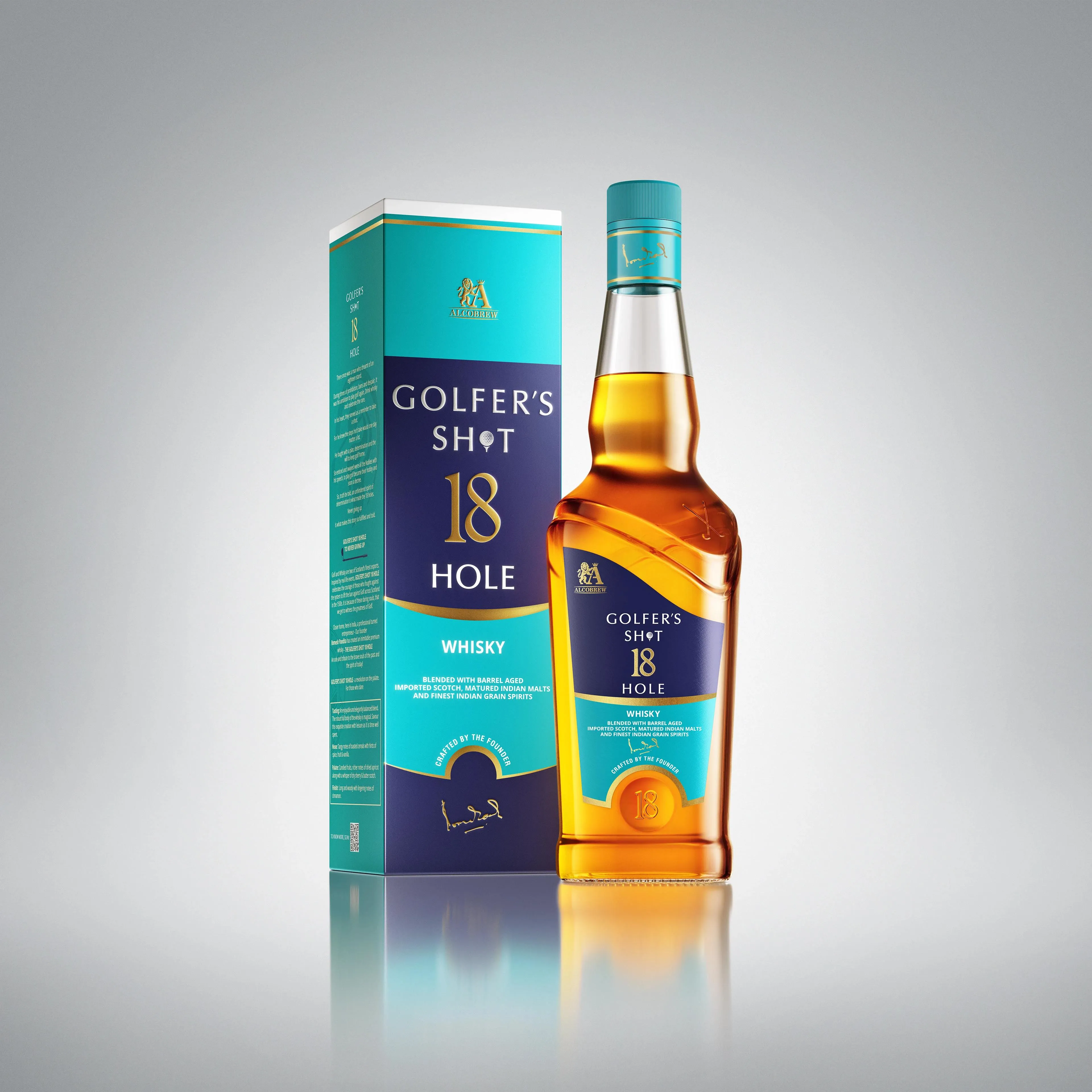Image of Golfers Shot 18 Hole Res Bl Whisky