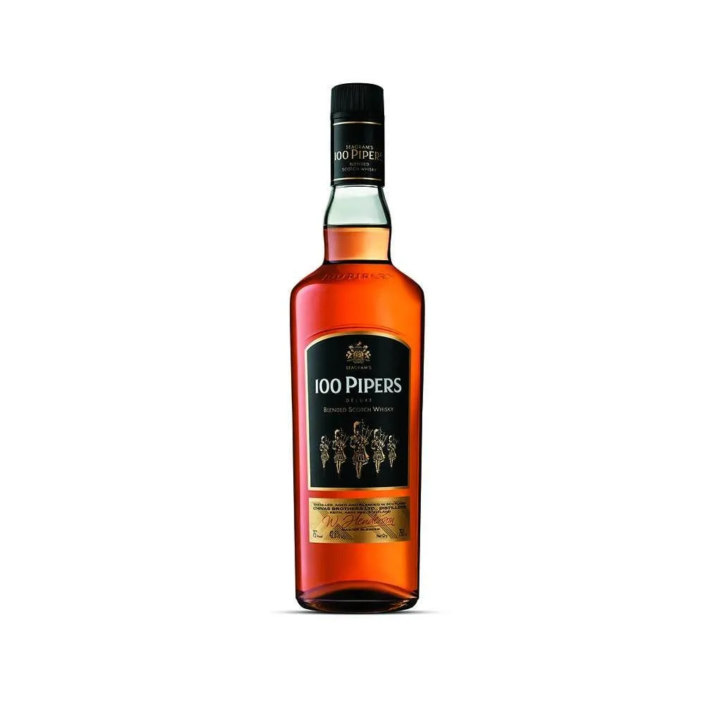 Image of Seagrams 100 Pipers Deluxe Blended Scotch Whisky
